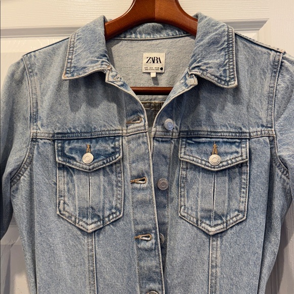 Zara Denim Long Sleeve Dress - Picture 4 of 4